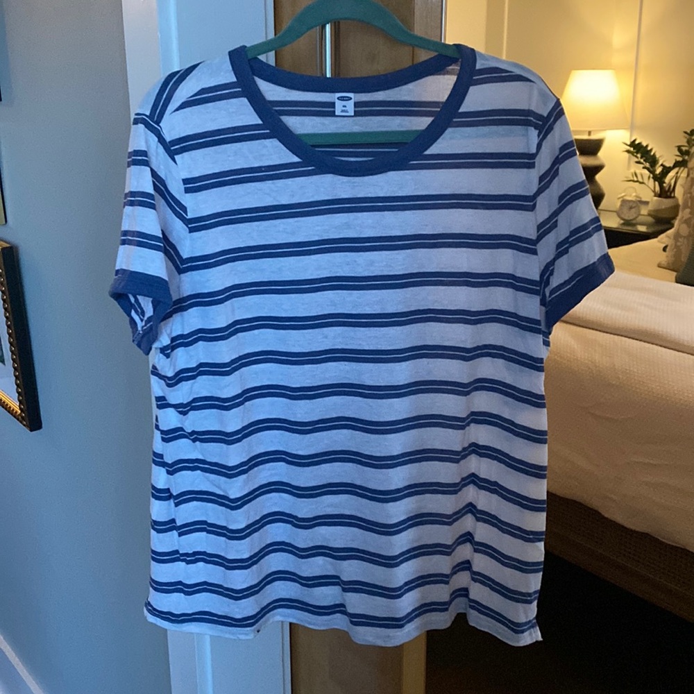 Old Navy Short Sleeve Double Striped Tee